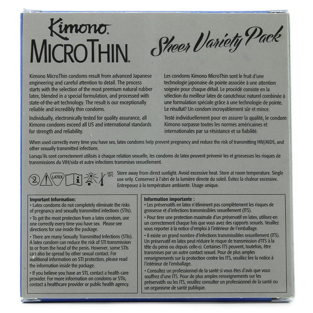 MicroThin Sheer Condom Variety Pack in 24 Pack - Sex Toys Vancouver Same Day Delivery